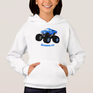 Illustration d'un camion monstre bleu mou