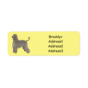 Illustration d'un chien hound afghan