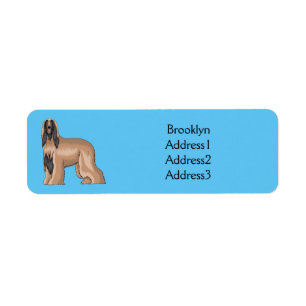 Illustration d'un chien hound afghan