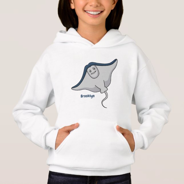 Illustration d'une caricature de poisson stingray (Devant)