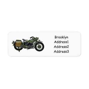 Illustration d'une moto de croiseur militaire
