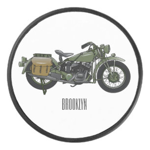 Illustration d'une moto de croiseur militaire