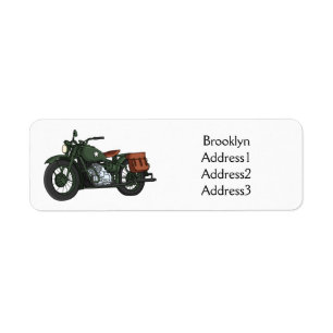 Illustration d'une moto de croiseur militaire