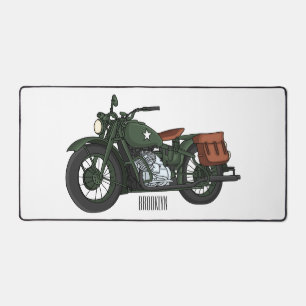 Illustration d'une moto de croiseur militaire