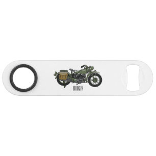 Illustration d'une moto de croiseur militaire