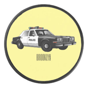 Illustration d'une voiture de police