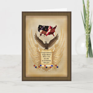Illustration - Eagle - USA - Achievement - Award Card