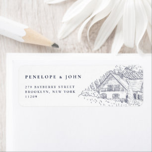 Illustration élégante de vignoble pour remerciemen