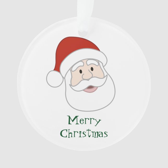 Illustration et texte du père noël (devant)
