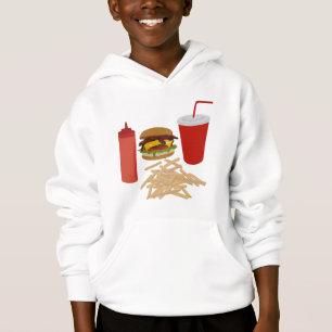 Illustration Fast Food Burger Fries
