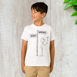 Illustration fausse droite T-shirt