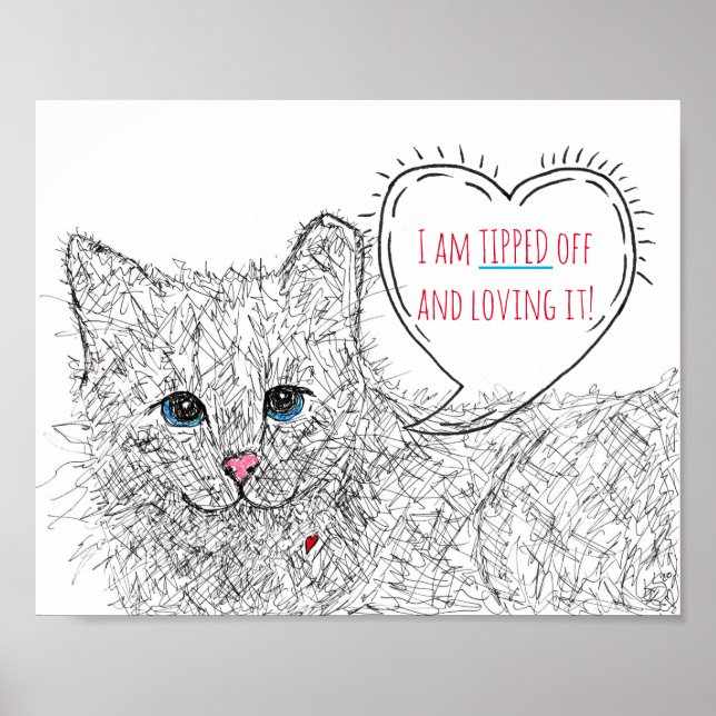 Illustration feral Cat avec Poster Tipped Ear (Devant)