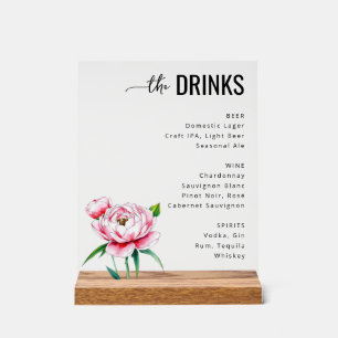 Illustration florale botanique rose calme
