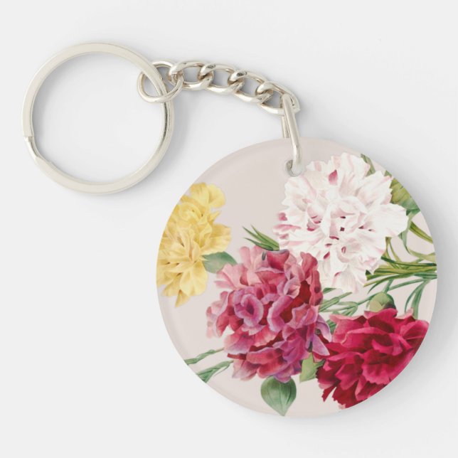 Illustration florale de l'œillet vintage (Devant)