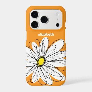 Illustration florale de marguerite tendance - jaun