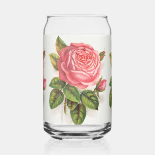 Illustration Florale Rose Rose Antique Cottagecore