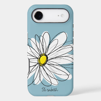Illustration florale tendance Daisy Nom personnali