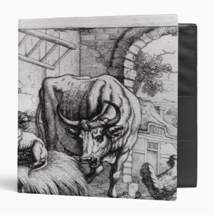 Illustration for 'The Dog and the Ox' Binder