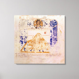 Illustration from a copy of the 6th century canvas print