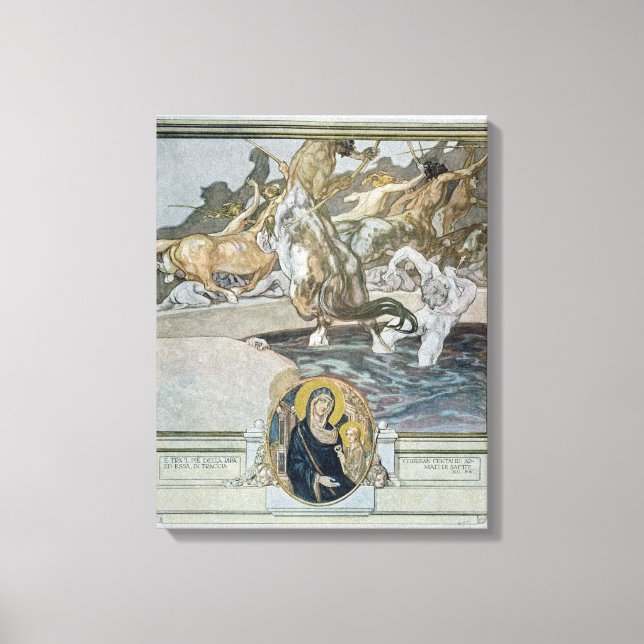 Illustration from Dante's 'Divine Comedy' Canvas Print (Front)