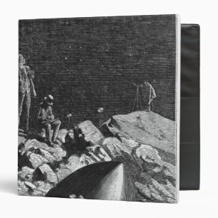 Illustration from 'From the Earth to the Moon' Binder