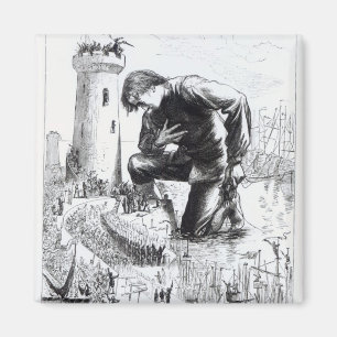 Illustration from 'Gulliver's Travels' Magnet
