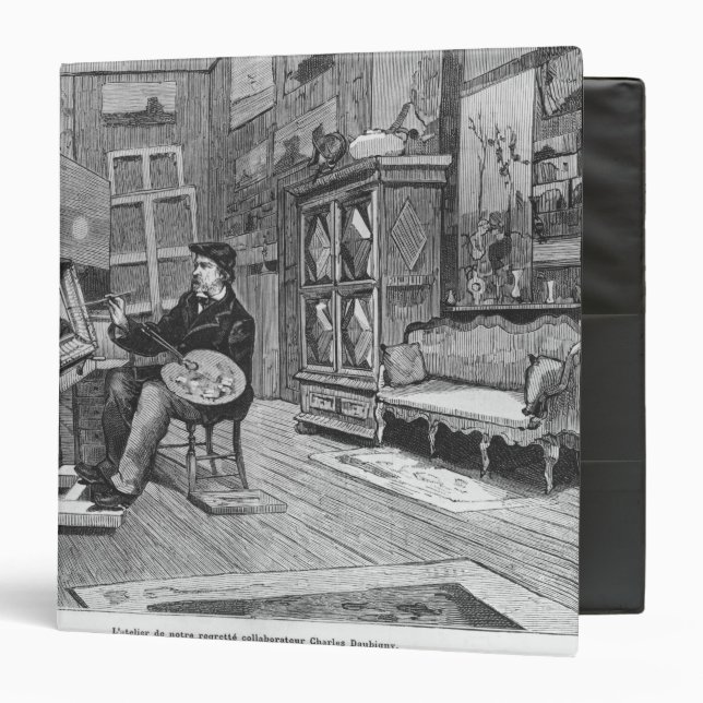 Illustration from 'Le Monde Illustre' Binder (Front/Inside)