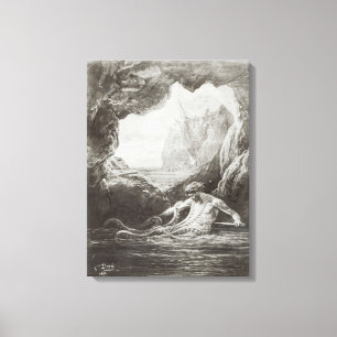 Illustration from 'Les Travailleurs de la Mer' Canvas Print