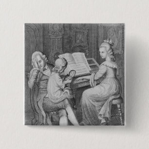 Illustration from 'The Sorrows of Werther' 2 Inch Square Button