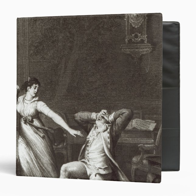 Illustration from 'The Sorrows of Werther' Binder (Front/Inside)