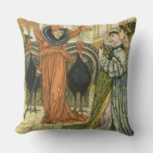 Illustration from The Yellow Dwarf, first edition Throw Pillow