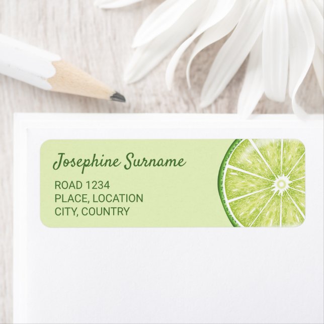 Illustration Fruit Citrus Lime Avec Texte Personna (En situation)