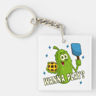 Illustration Fun Pickle Wanna Play Pickleball
