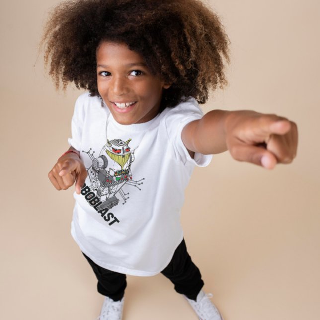 Illustration futuriste RoboBlast T-shirt enfant (Créateur téléchargé)