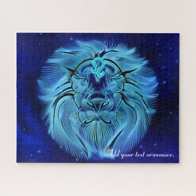 Illustration, horoscope astrology Leo zodiac sign, Jigsaw Puzzle (Horizontal)