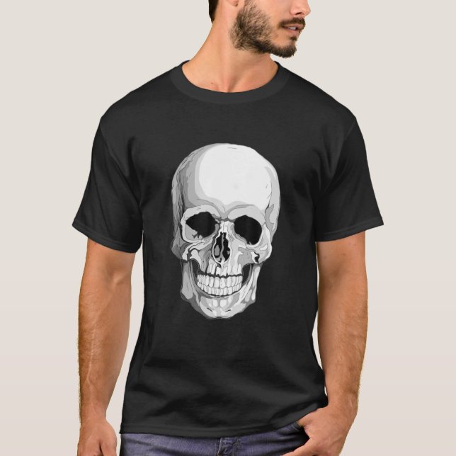 Illustration Horror Skull Perfect Tee (Front)