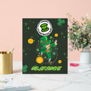Illustration jaune vert Saint Patrick`s day