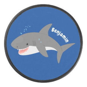 Illustration joyeuse du grand requin blanc