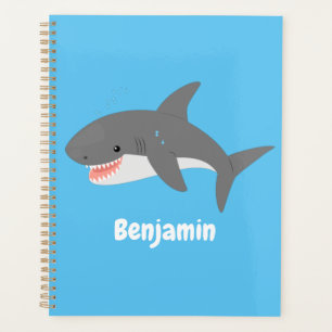 Illustration joyeuse du grand requin blanc