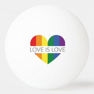 Illustration LGBT love is love Ping Pong Ball