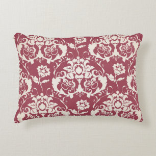 Illustration. Luxury texture. Baroque, Damask seam Accent Pillow