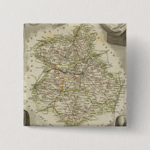 Illustration maps 2 inch square button