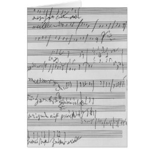 Illustration musicale manuscrite