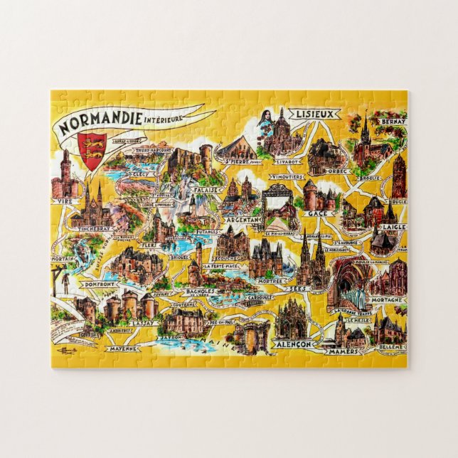 Illustration Normandie France Jigsaw Puzzle (Horizontal)