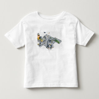 Illustration of a futuristic base on the Moon Toddler T-shirt