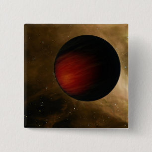 Illustration of a hot Jupiter called HD 149026b 2 Inch Square Button