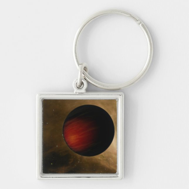 Illustration of a hot Jupiter called HD 149026b Keychain (Front)