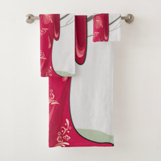 Illustration Of A Japanese Women -  Bath Towel Set