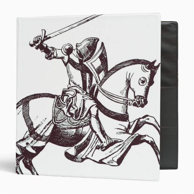 Illustration of a Knight Templar Binder (Front/Inside)