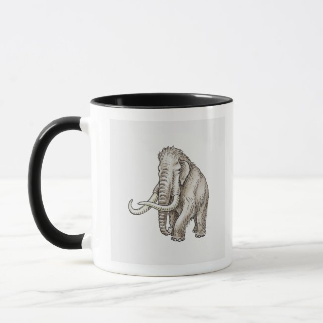 Illustration of a mammoth mug (Left)